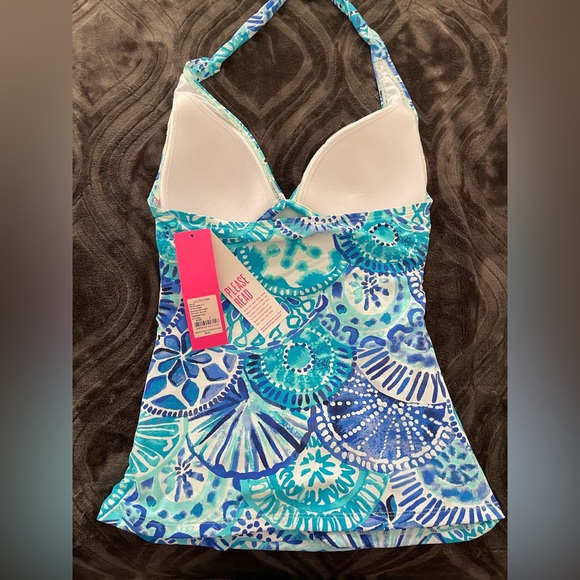 NWT Lilly Pulitzer Bliss Halter Tankini Swim Top 2 - Picture 3 of 7